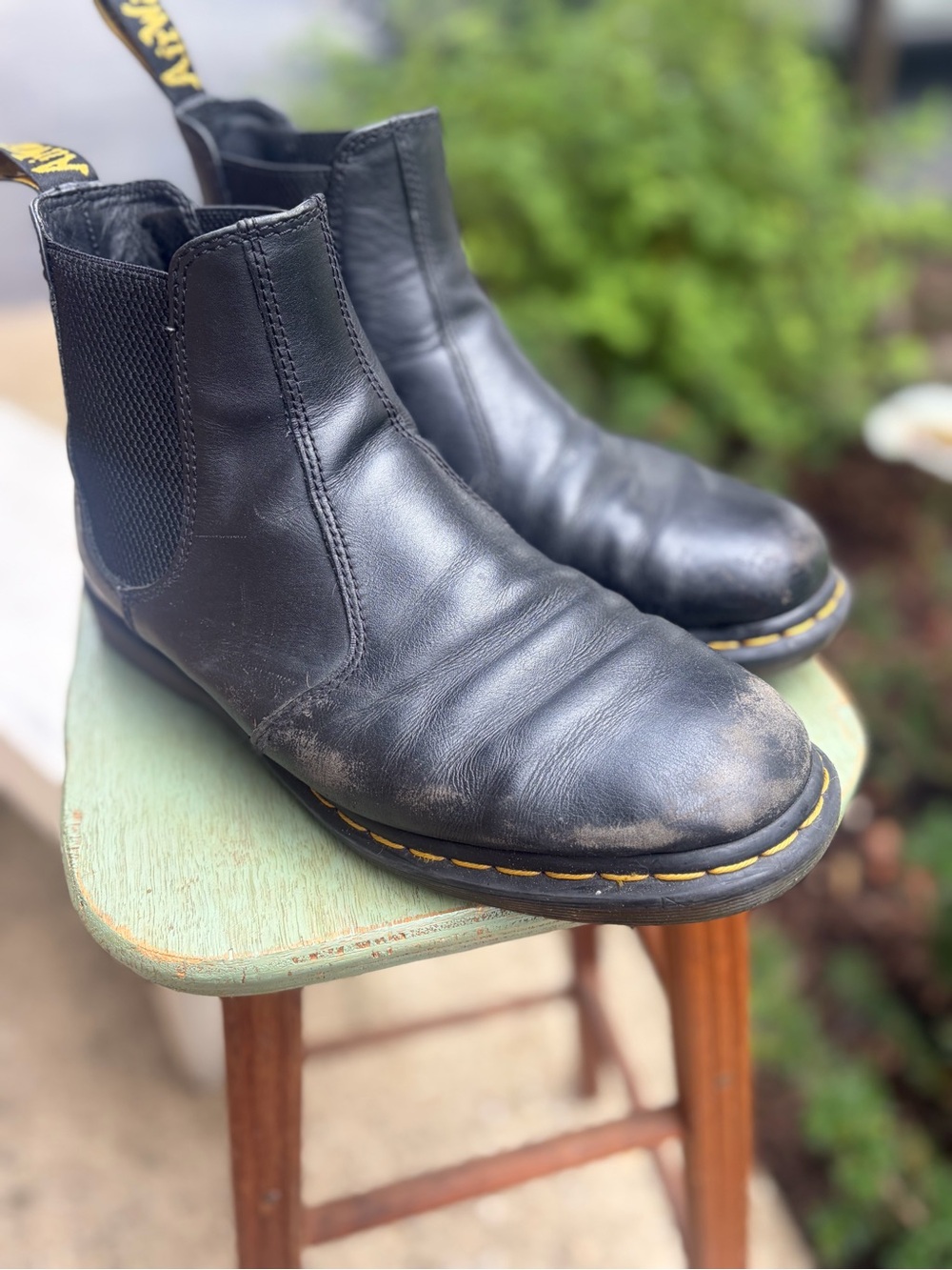 Dr. Martens – 2976 Chelsea Boots – Smooth Black Leather – Sz. W11 / M10 - Picture 5 of 11